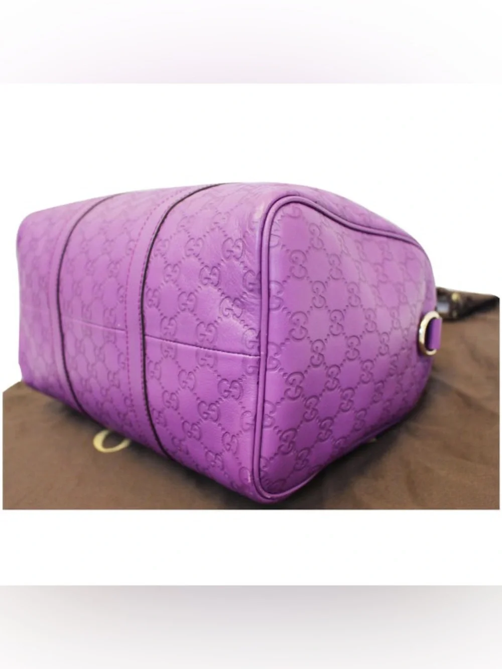 Gucci embossed leather